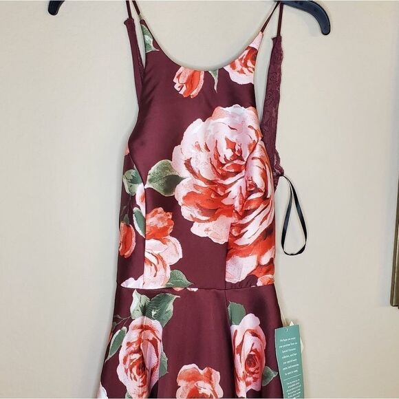 B. Smart Sleeveless Floral A-Line Dress-Juniors - Picture 9 of 10